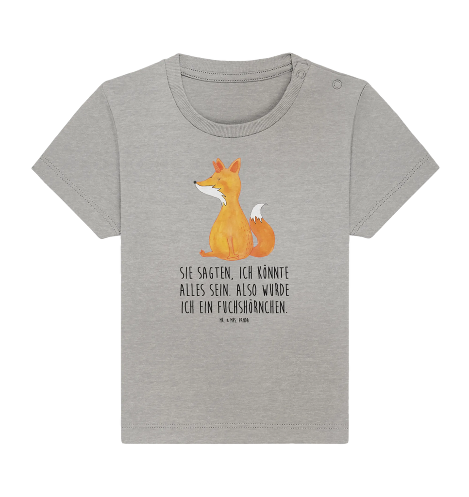 Organic Baby Shirt Einhorn Wunsch Baby T-Shirt, Jungen Baby T-Shirt, Mädchen Baby T-Shirt, Shirt, Einhorn, Einhörner, Einhorn Deko, Pegasus, Unicorn, Fuchs, Unicorns, Fuchshörnchen, Fuchshorn, Foxycorn, Füchse