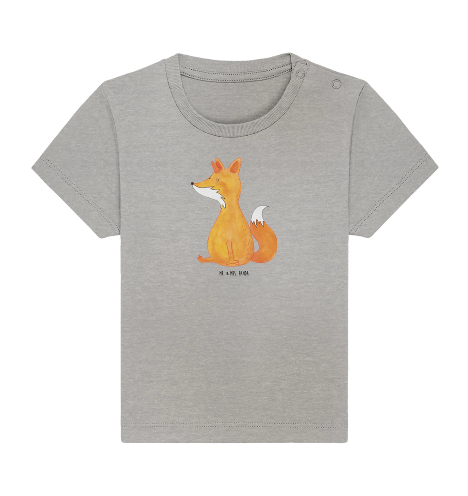 Organic Baby Shirt Einhorn Wunsch Baby T-Shirt, Jungen Baby T-Shirt, Mädchen Baby T-Shirt, Shirt, Einhorn, Einhörner, Einhorn Deko, Pegasus, Unicorn, Fuchs, Unicorns, Fuchshörnchen, Fuchshorn, Foxycorn, Füchse