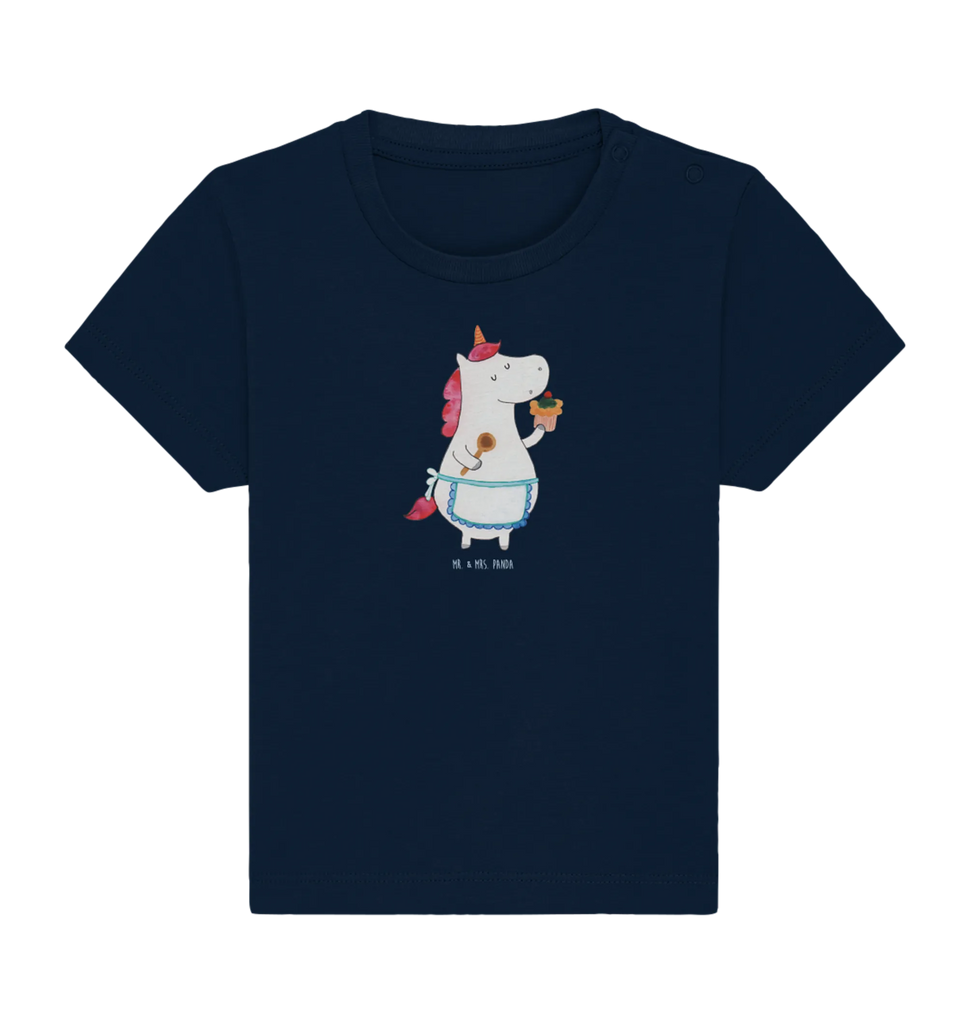 Organic Baby Shirt Einhorn Küche Baby T-Shirt, Jungen Baby T-Shirt, Mädchen Baby T-Shirt, Shirt, Einhorn, Einhörner, Einhorn Deko, Pegasus, Unicorn, backen, Muffin, Motivation, Träumer, träumen, Bäckerin, Hobbykoch, Koch, Torte, Kuchen