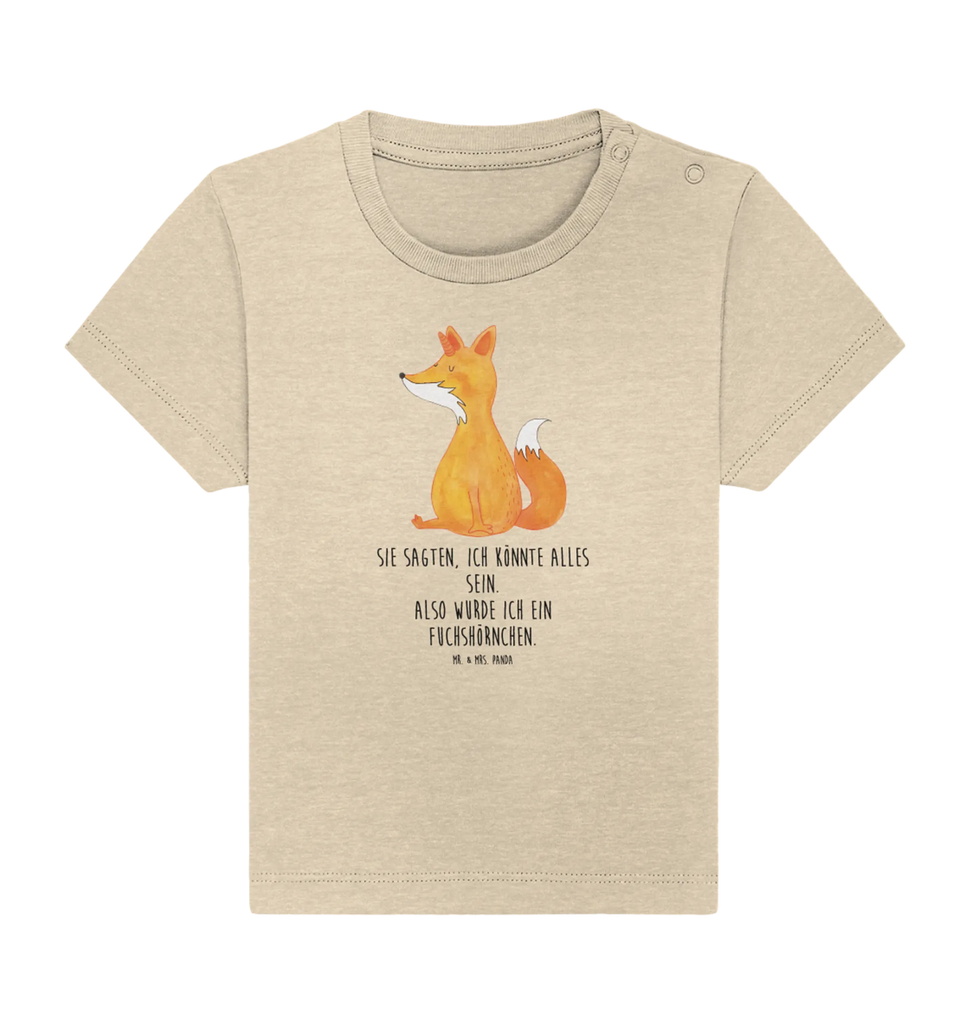 Organic Baby Shirt Einhorn Fuchs Baby T-Shirt, Jungen Baby T-Shirt, Mädchen Baby T-Shirt, Shirt, Einhorn, Einhörner, Einhorn Deko, Pegasus, Unicorn, Fuchs, Unicorns, Fuchshörnchen, Fuchshorn, Foxycorn, Füchse