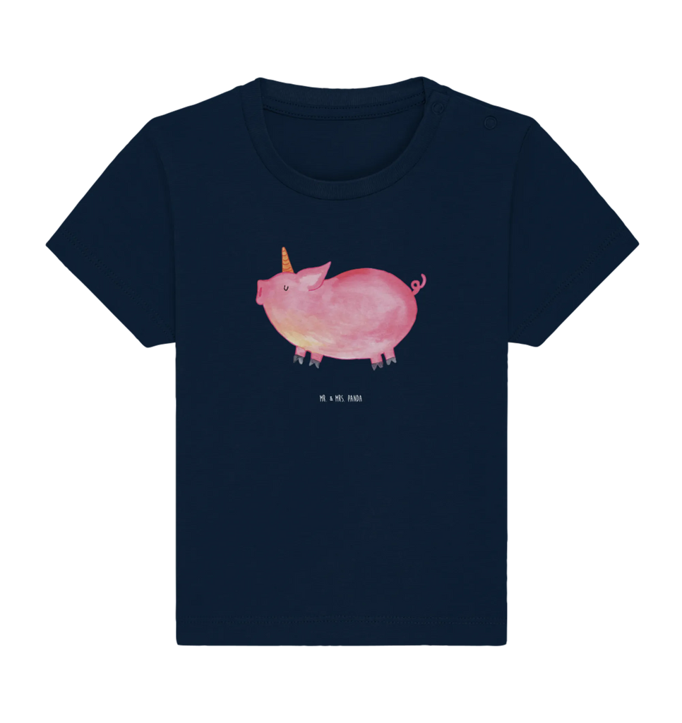 Organic Baby Shirt Einhorn Schwein Baby T-Shirt, Jungen Baby T-Shirt, Mädchen Baby T-Shirt, Shirt, Einhorn, Einhörner, Einhorn Deko, Pegasus, Unicorn, Party, Spaß, Schwein, Schweinhorn, Bauer, witzig. lustig, Spruch, geschenk, Pig, Piggy, funny, english, englisch