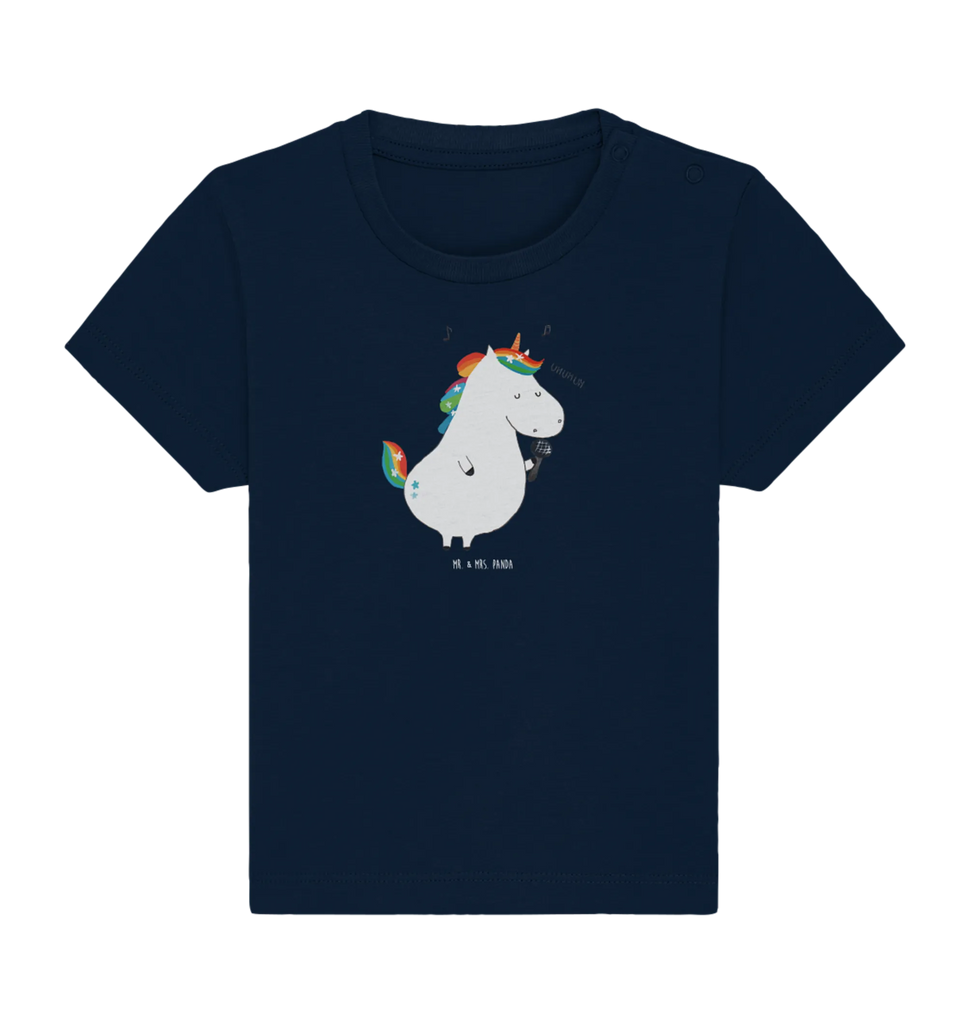 Organic Baby Shirt Einhorn Sänger Baby T-Shirt, Jungen Baby T-Shirt, Mädchen Baby T-Shirt, Shirt, Einhorn, Einhörner, Einhorn Deko, Pegasus, Unicorn, Glitzer, Konfetti, Party, Geburtstag, Feier, Fest, Disco, Sängerin, Sänger, Freundin