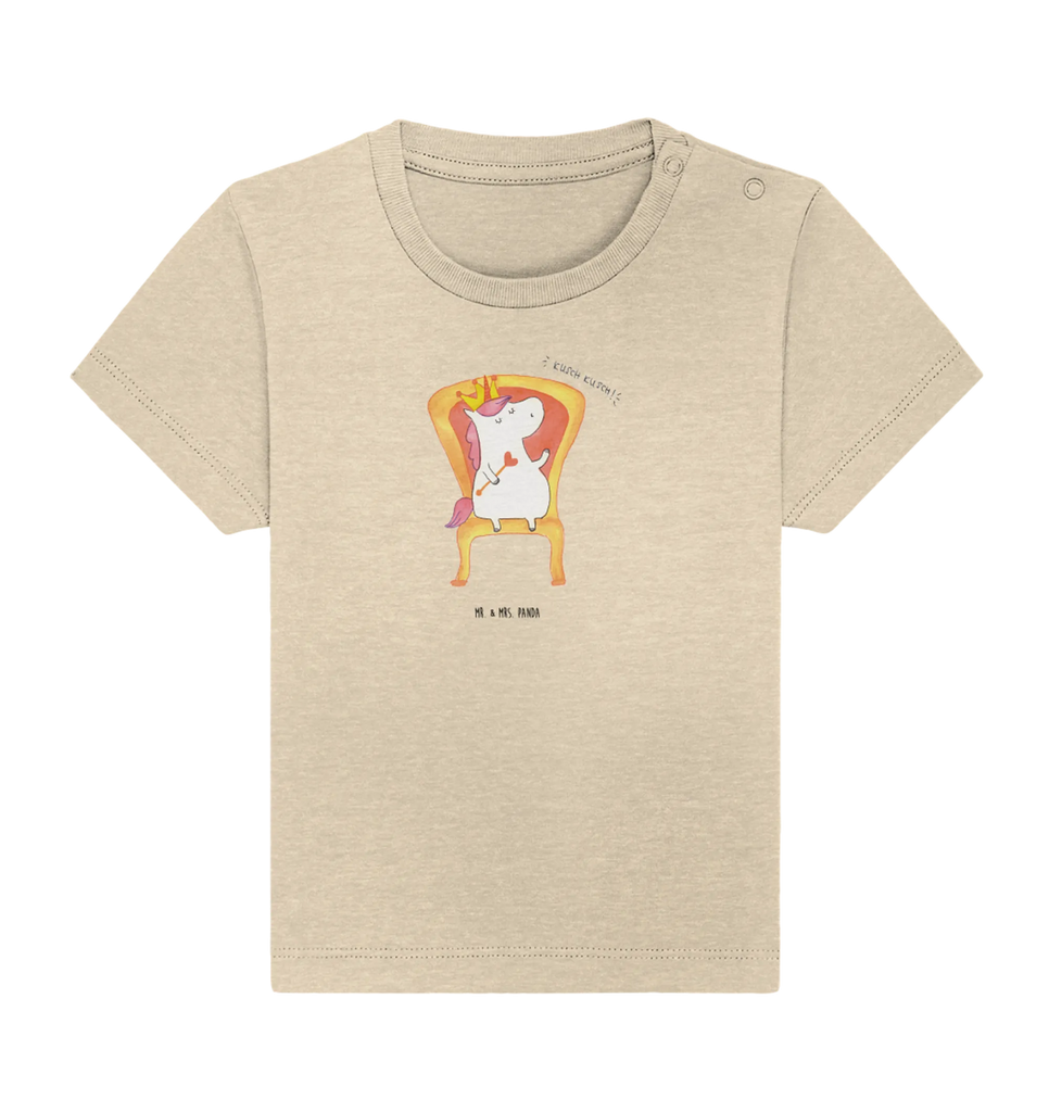 Organic Baby Shirt Einhorn König Baby T-Shirt, Jungen Baby T-Shirt, Mädchen Baby T-Shirt, Shirt, Einhorn, Einhörner, Einhorn Deko, Pegasus, Unicorn, König, Präsident, Bundeskanzler, Herrscher, Kaiser, Prinzessin, Krone