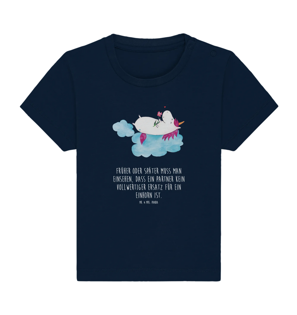 Organic Baby Shirt Einhorn Verliebt Baby T-Shirt, Jungen Baby T-Shirt, Mädchen Baby T-Shirt, Shirt, Einhorn, Einhörner, Einhorn Deko, Pegasus, Unicorn, verliebt, Liebe, Liebesbeweis, Freundin, Wolke