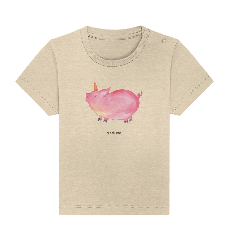 Organic Baby Shirt Einhorn Schwein Baby T-Shirt, Jungen Baby T-Shirt, Mädchen Baby T-Shirt, Shirt, Einhorn, Einhörner, Einhorn Deko, Pegasus, Unicorn, Party, Spaß, Schwein, Schweinhorn, Bauer, witzig. lustig, Spruch, geschenk, Pig, Piggy, funny, english, englisch