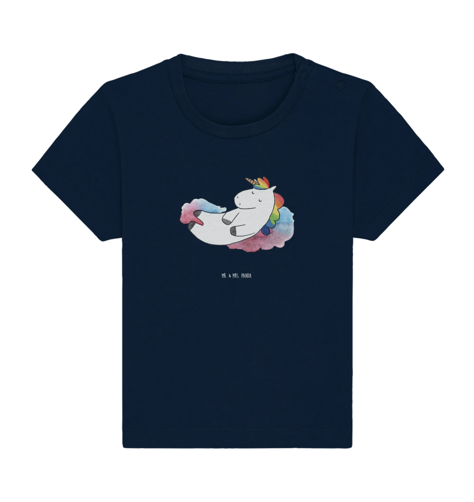 Organic Baby Shirt Einhorn Wolke 7 Baby T-Shirt, Jungen Baby T-Shirt, Mädchen Baby T-Shirt, Shirt, Einhorn, Einhörner, Einhorn Deko, Pegasus, Unicorn, verliebt, Menschen, witzig, lustig, Geschenk, Glaube, Realität, Lächeln