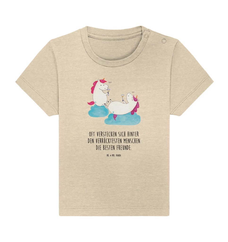 Organic Baby Shirt unicorn sparkling wine Baby T-Shirt, Jungen Baby T-Shirt, Mädchen Baby T-Shirt, Shirt, Einhorn, Einhörner, Einhorn Deko, Unicorn, Freundinnen, Freundin, BFF, Sekt, Mädelsabend, Spaß, Party, Korken, Anstoßen, Beste