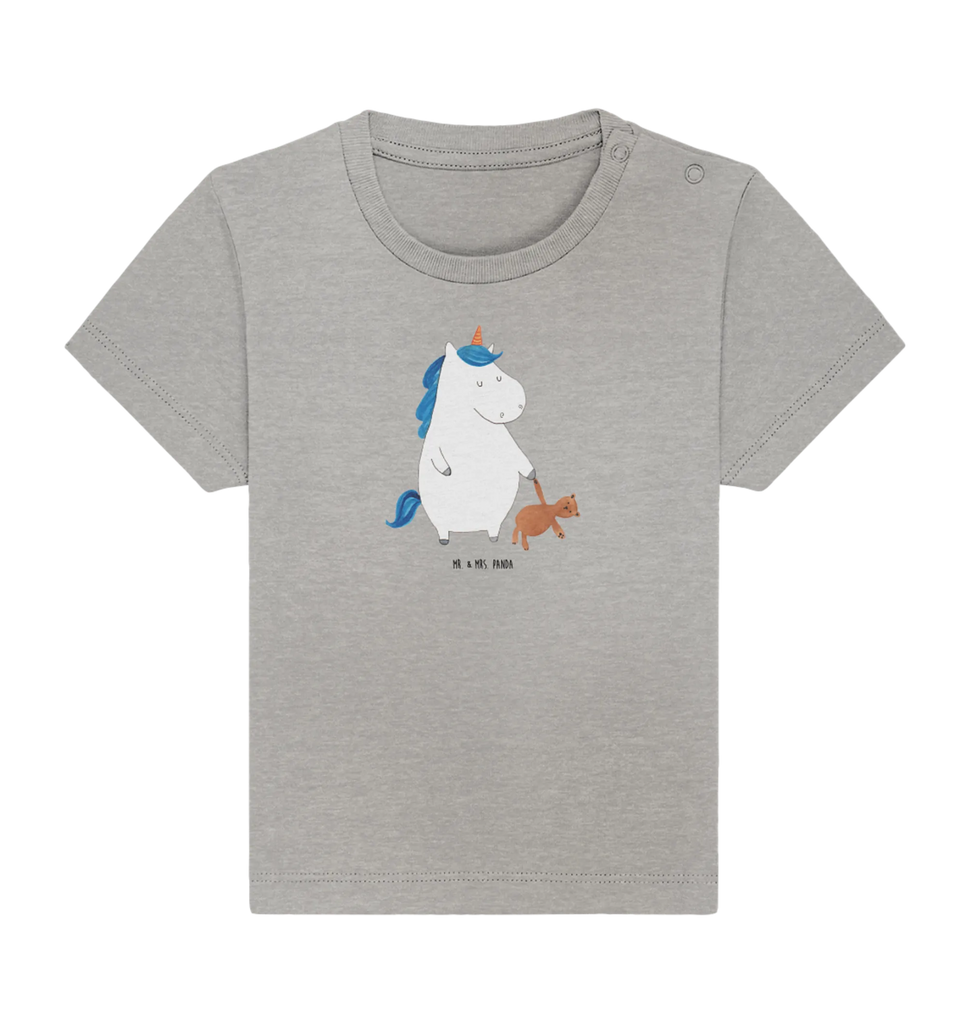 Organic Baby Shirt Einhorn Teddy Baby T-Shirt, Jungen Baby T-Shirt, Mädchen Baby T-Shirt, Shirt, Einhorn, Einhörner, Einhorn Deko, Unicorn, schlafen, gute Nacht, Single, Bett, Träumen, Freundin, Singleleben