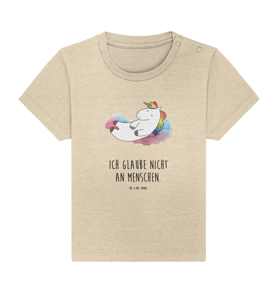 Organic Baby Shirt Einhorn Wolke 7 Baby T-Shirt, Jungen Baby T-Shirt, Mädchen Baby T-Shirt, Shirt, Einhorn, Einhörner, Einhorn Deko, Pegasus, Unicorn, verliebt, Menschen, witzig, lustig, Geschenk, Glaube, Realität, Lächeln