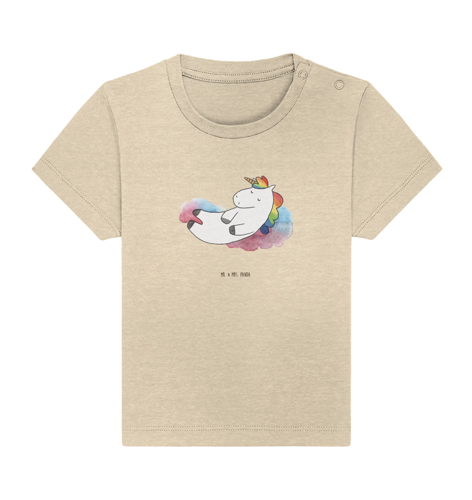 Organic Baby Shirt Einhorn Wolke 7 Baby T-Shirt, Jungen Baby T-Shirt, Mädchen Baby T-Shirt, Shirt, Einhorn, Einhörner, Einhorn Deko, Pegasus, Unicorn, verliebt, Menschen, witzig, lustig, Geschenk, Glaube, Realität, Lächeln