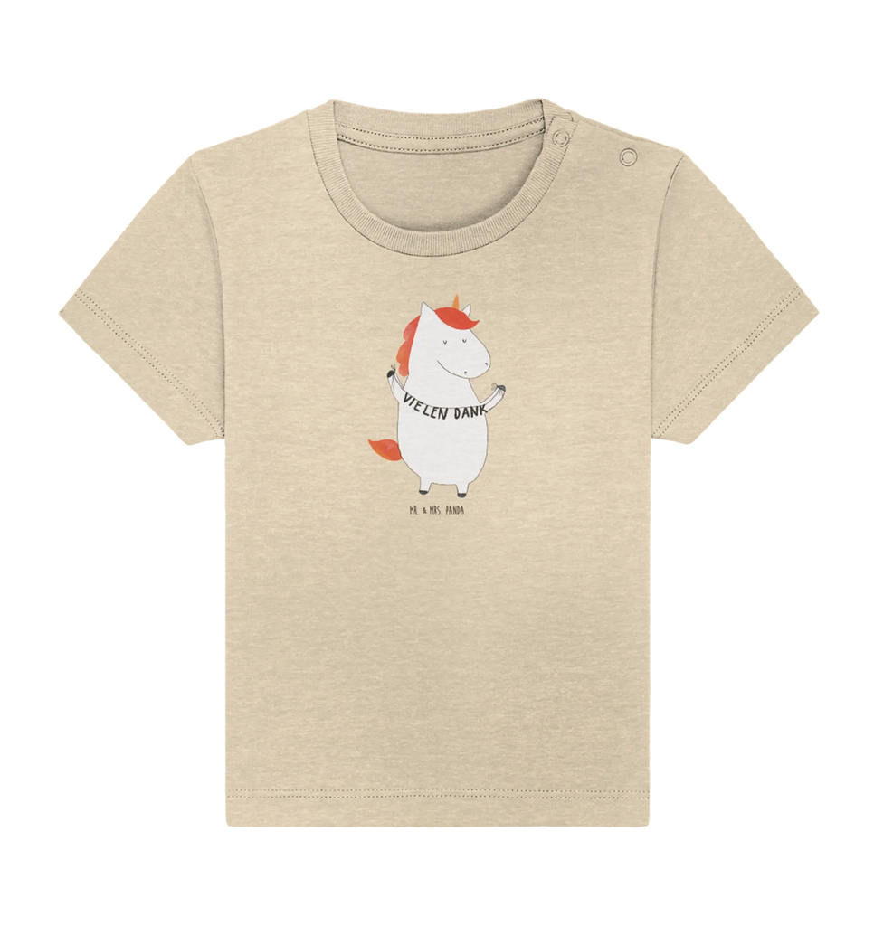 Organic Baby Shirt Einhorn Dankeschön Baby T-Shirt, Jungen Baby T-Shirt, Mädchen Baby T-Shirt, Shirt, Einhorn, Einhörner, Einhorn Deko, Pegasus, Unicorn, Danke, vielen Dank, Dankeschön, Danksagung