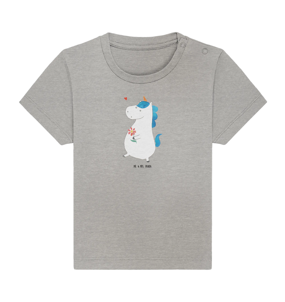 Organic Baby Shirt Einhorn Spaziergang Baby T-Shirt, Jungen Baby T-Shirt, Mädchen Baby T-Shirt, Shirt, Einhorn, Einhörner, Einhorn Deko, Unicorn, Glitzer, Blumen, Spaziergang, Motivation, Gute Laune, Freude, Freundin, Mutter, Schwester