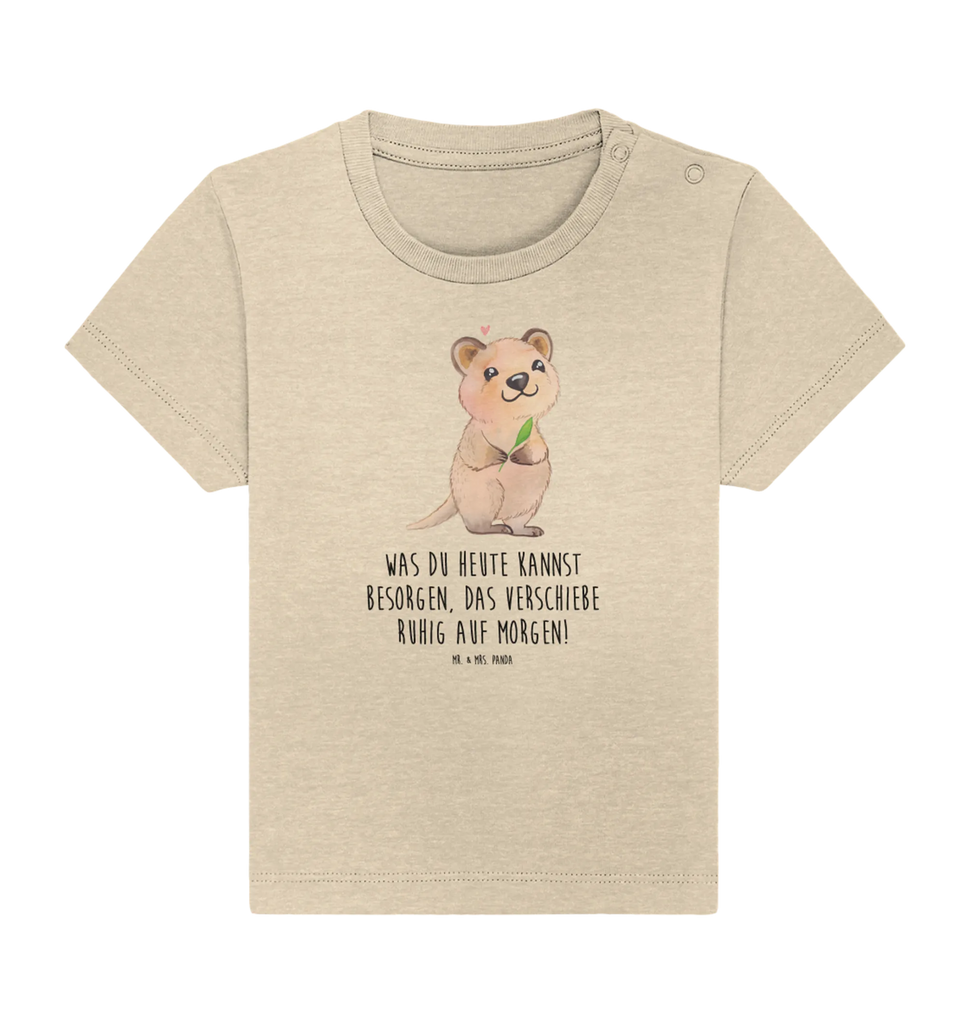 Organic Baby Shirt Quokka Happy Baby T-Shirt, Jungen Baby T-Shirt, Mädchen Baby T-Shirt, Shirt, Tiermotive, Gute Laune, lustige Sprüche, Tiere, Quokka, Verschieben, Aufschieberitis, Lustiger Spruch, Niedliches Tier, Dinge erledigen