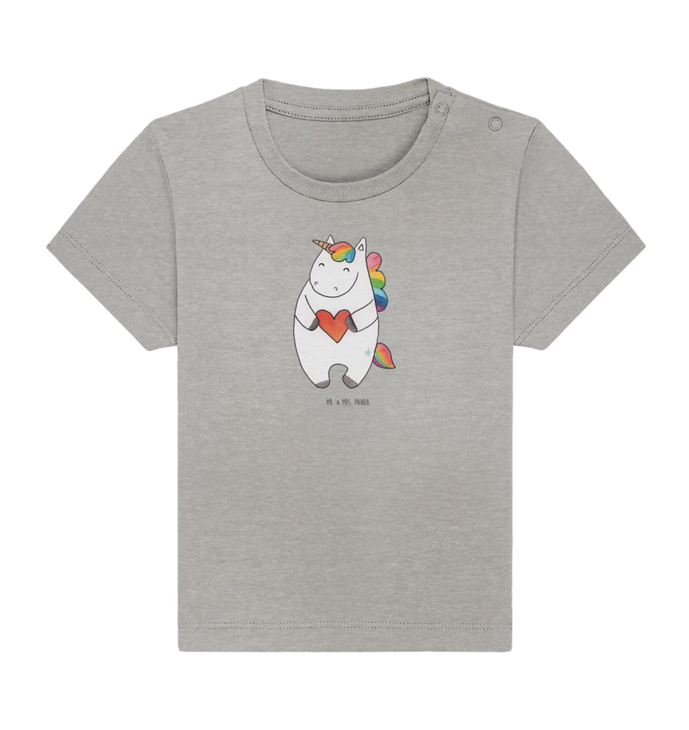 Organic Baby Shirt Einhorn Herz Baby T-Shirt, Jungen Baby T-Shirt, Mädchen Baby T-Shirt, Shirt, Einhorn, Einhörner, Einhorn Deko, Pegasus, Unicorn, Herz, schlimm, böse, witzig, lustig, Freundin, anders, bunt