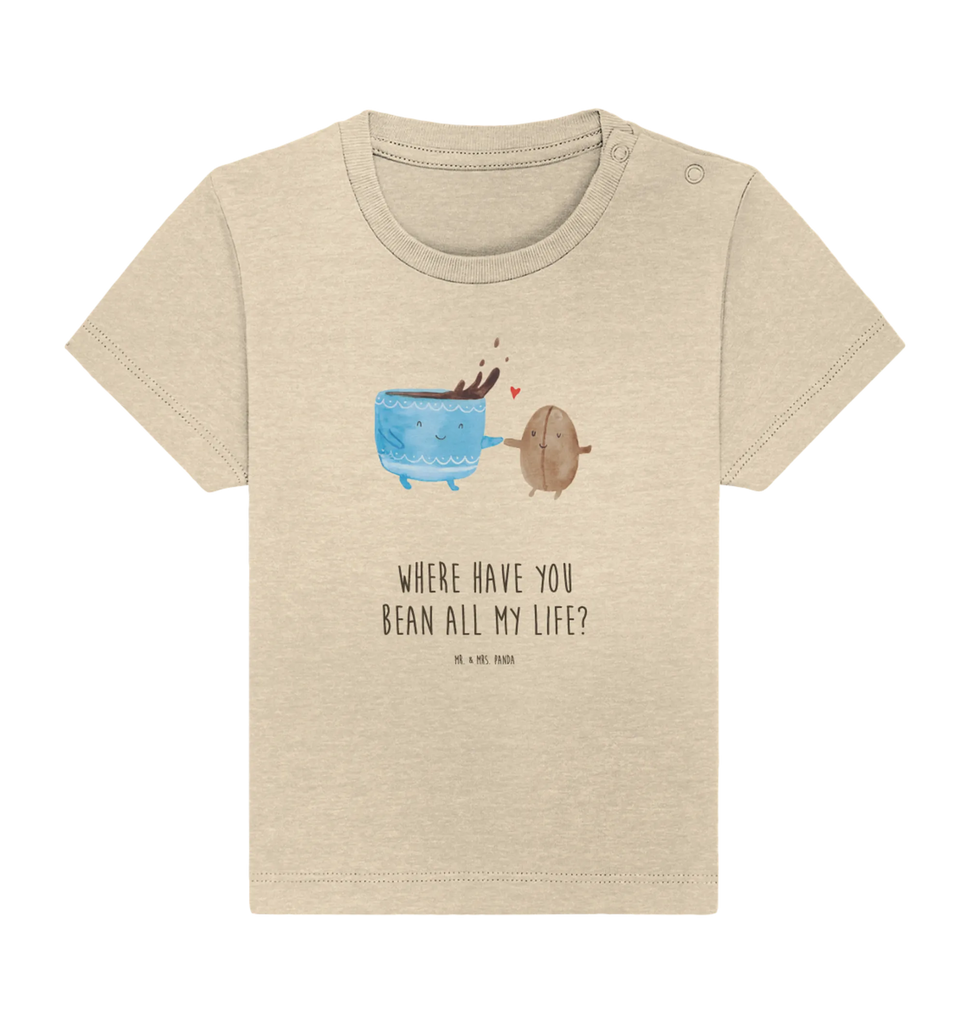 Organic Baby Shirt Kaffee Bohne Baby T-Shirt, Jungen Baby T-Shirt, Mädchen Baby T-Shirt, Shirt, Tiermotive, Gute Laune, lustige Sprüche, Tiere, Kaffee, Kaffeebohne, Genuss, Zufriedenheit, Glück