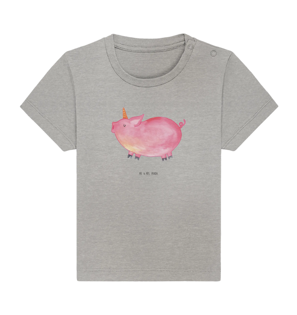 Organic Baby Shirt Einhorn Schwein Baby T-Shirt, Jungen Baby T-Shirt, Mädchen Baby T-Shirt, Shirt, Einhorn, Einhörner, Einhorn Deko, Pegasus, Unicorn, Party, Spaß, Schwein, Schweinhorn, Bauer, witzig. lustig, Spruch, geschenk, Pig, Piggy, funny, english, englisch