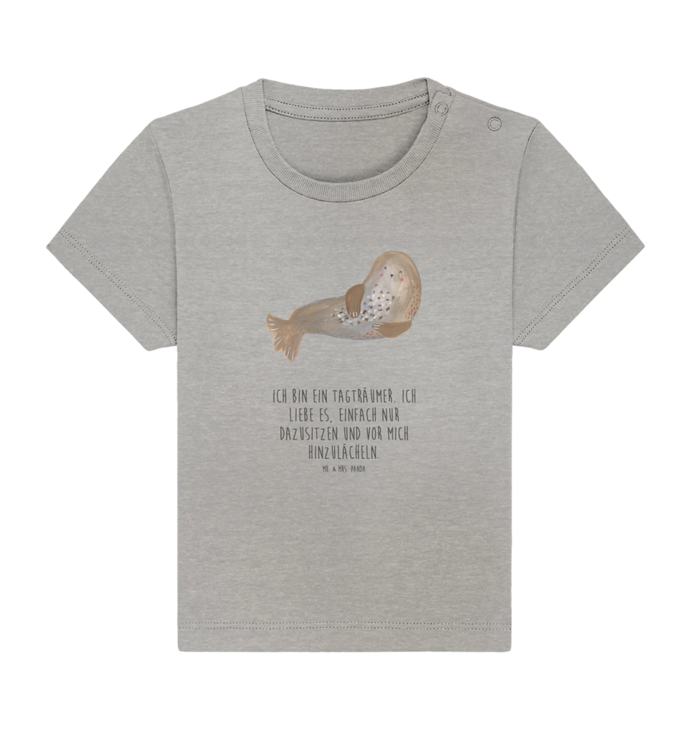 Organic Baby Shirt Robbe Lachen Baby T-Shirt, Jungen Baby T-Shirt, Mädchen Baby T-Shirt, Shirt, Tiermotive, Gute Laune, lustige Sprüche, Tiere, Robbe, Robben, Seehund, Strand, Meerestier, Ostsee, Nordsee