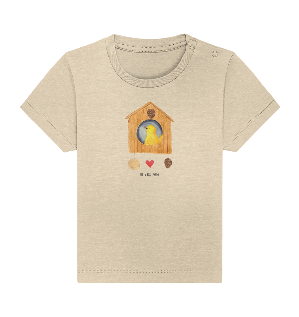 Organic Baby Shirt Vogel Haus Baby T-Shirt, Jungen Baby T-Shirt, Mädchen Baby T-Shirt, Shirt, Tiermotive, Gute Laune, lustige Sprüche, Tiere, Vogel, Vögel, Vogelhaus, Vogelhäuschen, Home sweet home, Zuhause, Nest, Eigenheim, Familie, Wohnung, Haus, unser Haus, Lieblingsort, Castle