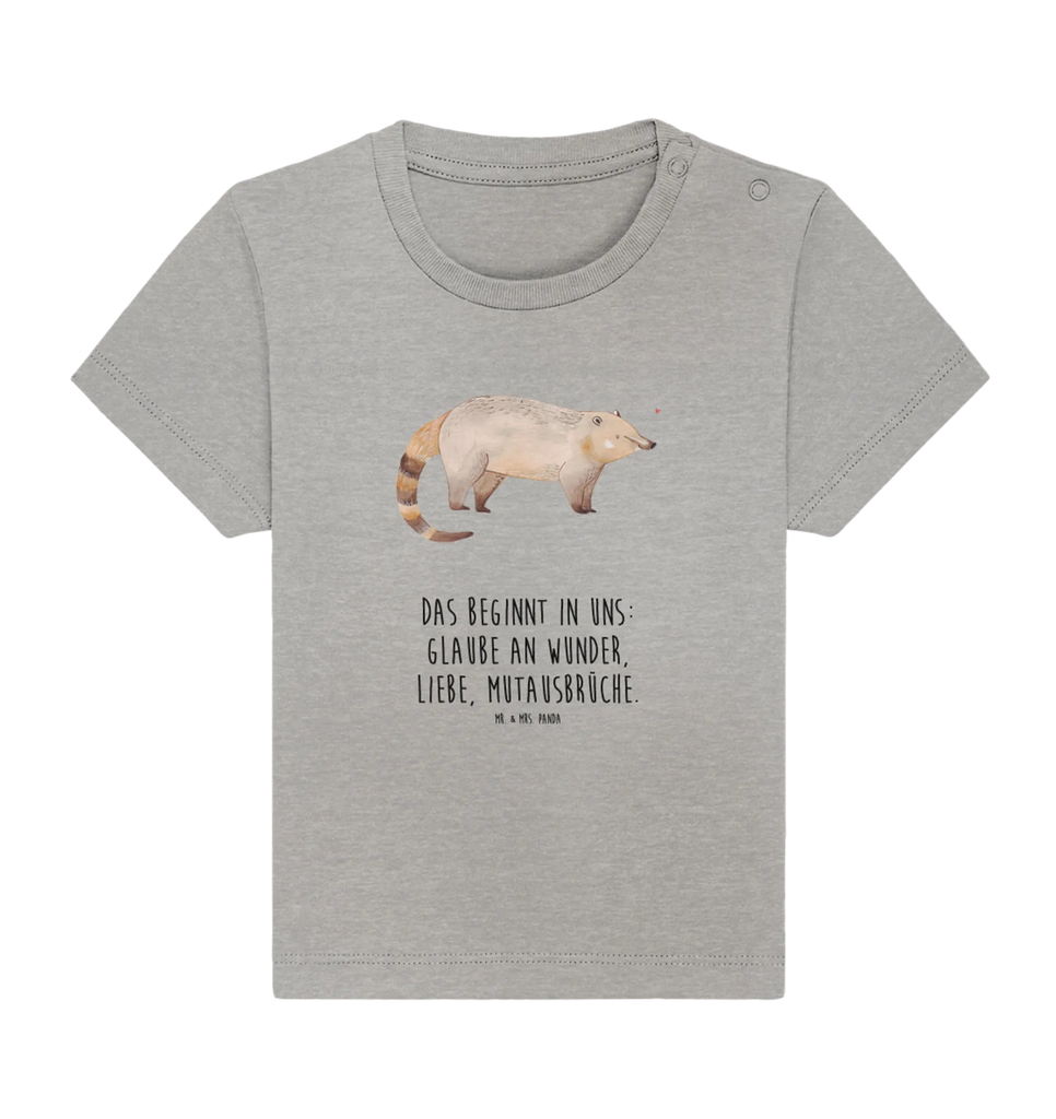 Organic Baby Shirt Nasenbär Baby T-Shirt, Jungen Baby T-Shirt, Mädchen Baby T-Shirt, Shirt, Tiermotive, Gute Laune, lustige Sprüche, Tiere, Nasenbär, Nasenbären, Rüsselbär, Bär