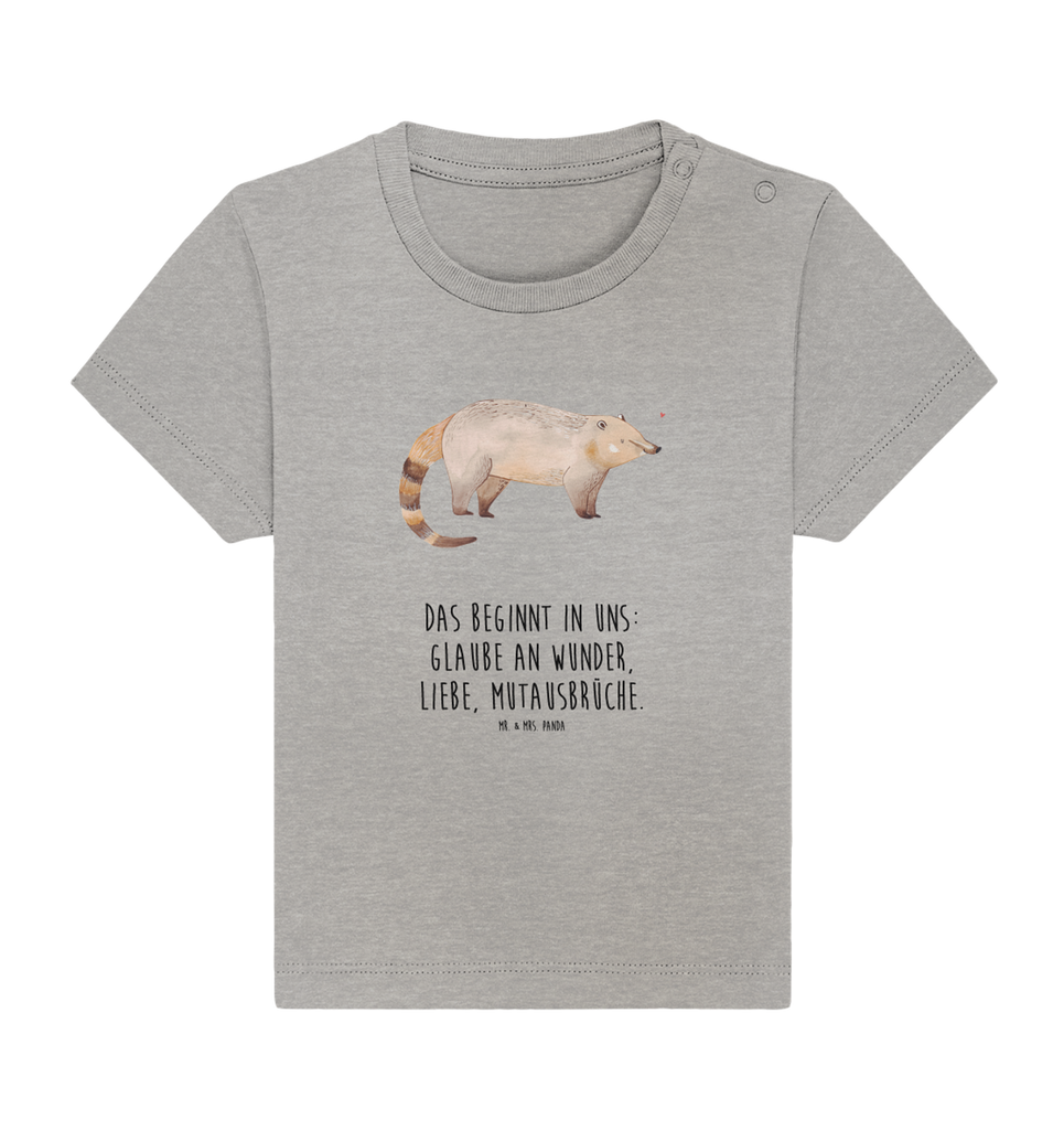 Organic Baby Shirt Nasenbär Baby T-Shirt, Jungen Baby T-Shirt, Mädchen Baby T-Shirt, Shirt, Tiermotive, Gute Laune, lustige Sprüche, Tiere, Nasenbär, Nasenbären, Rüsselbär, Bär