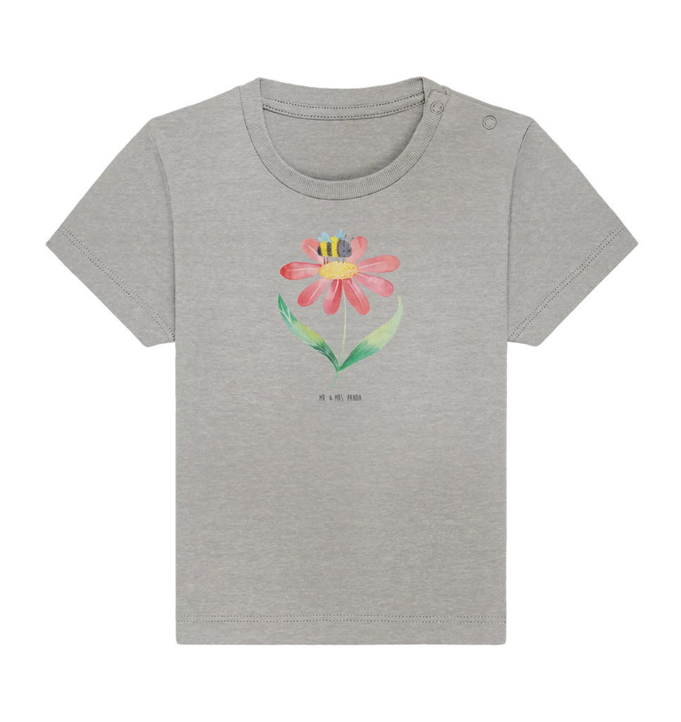 Organic Baby Shirt Hummel Blume Baby T-Shirt, Jungen Baby T-Shirt, Mädchen Baby T-Shirt, Shirt, Tiermotive, Gute Laune, lustige Sprüche, Tiere, Hummel, Blume, Wespe, Flauschig, Natur, Feld, Hummeln, Biene