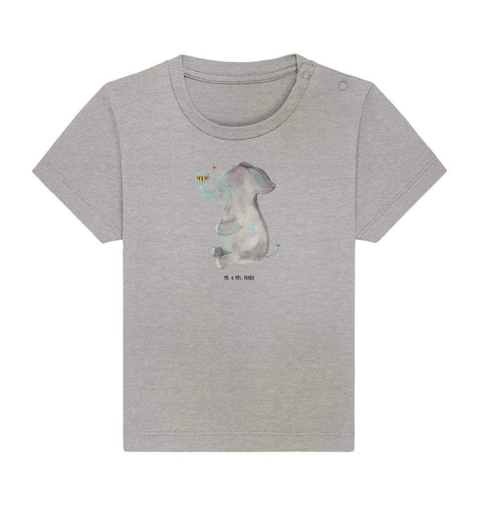 Organic Baby Shirt Elefant Biene Baby T-Shirt, Jungen Baby T-Shirt, Mädchen Baby T-Shirt, Shirt, Tiermotive, Gute Laune, lustige Sprüche, Tiere, Elefant, Biene, Liebe, Liebesbeweis, Jahrestag, Liebesgeschenk, Heiratsantrag, Hochzeitsgeschenk, Liebesspruch