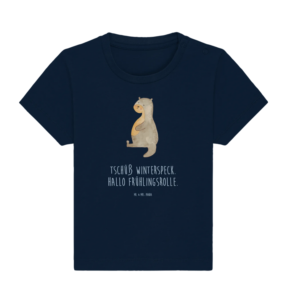 Organic Baby Shirt Otter Bauch Baby T-Shirt, Jungen Baby T-Shirt, Mädchen Baby T-Shirt, Shirt, Otter, Fischotter, Seeotter, Otter Seeotter See Otter