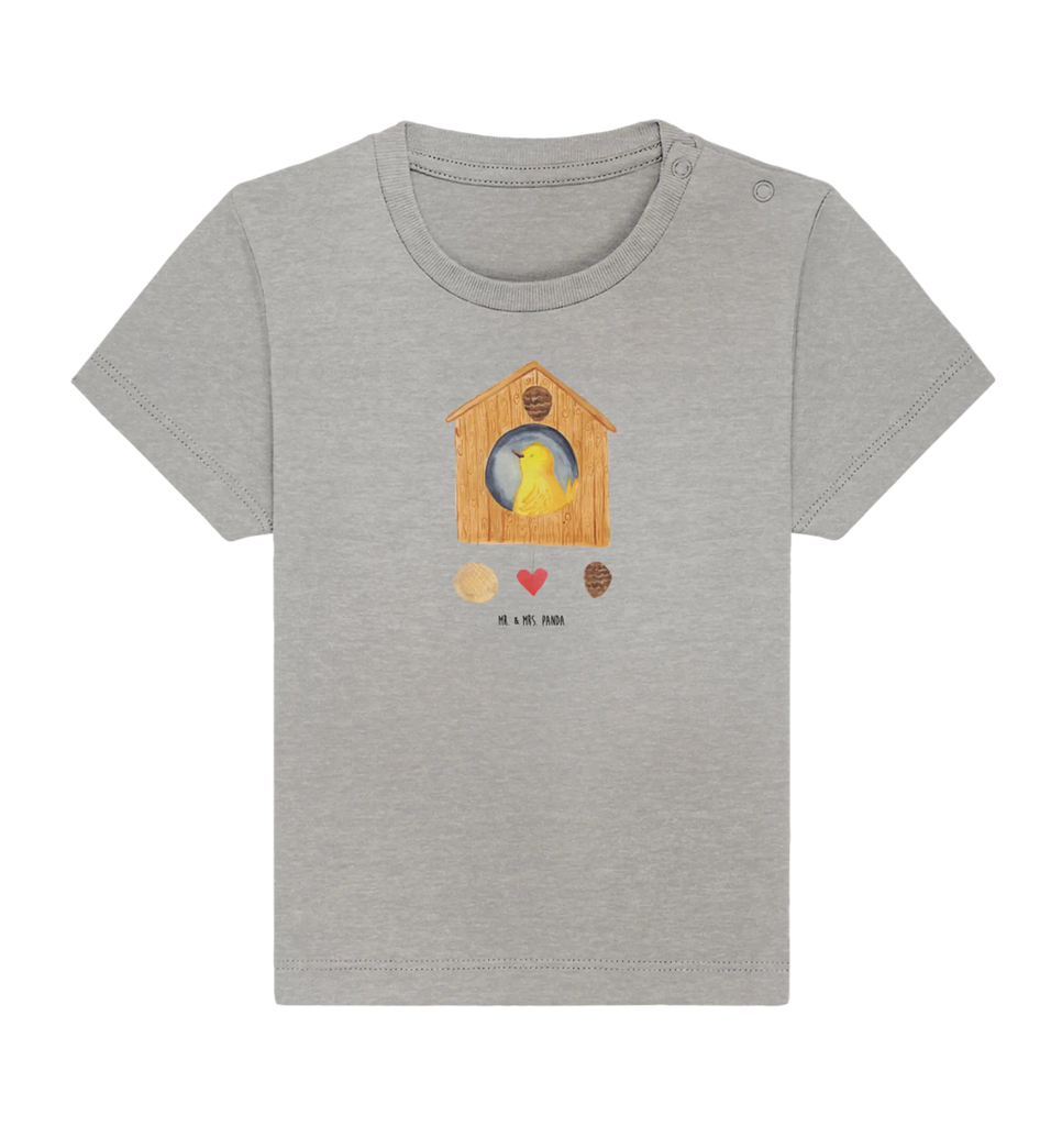 Organic Baby Shirt Vogel Haus Baby T-Shirt, Jungen Baby T-Shirt, Mädchen Baby T-Shirt, Shirt, Tiermotive, Gute Laune, lustige Sprüche, Tiere, Vogel, Vögel, Vogelhaus, Vogelhäuschen, Home sweet home, Zuhause, Nest, Eigenheim, Familie, Wohnung, Haus, unser Haus, Lieblingsort, Castle