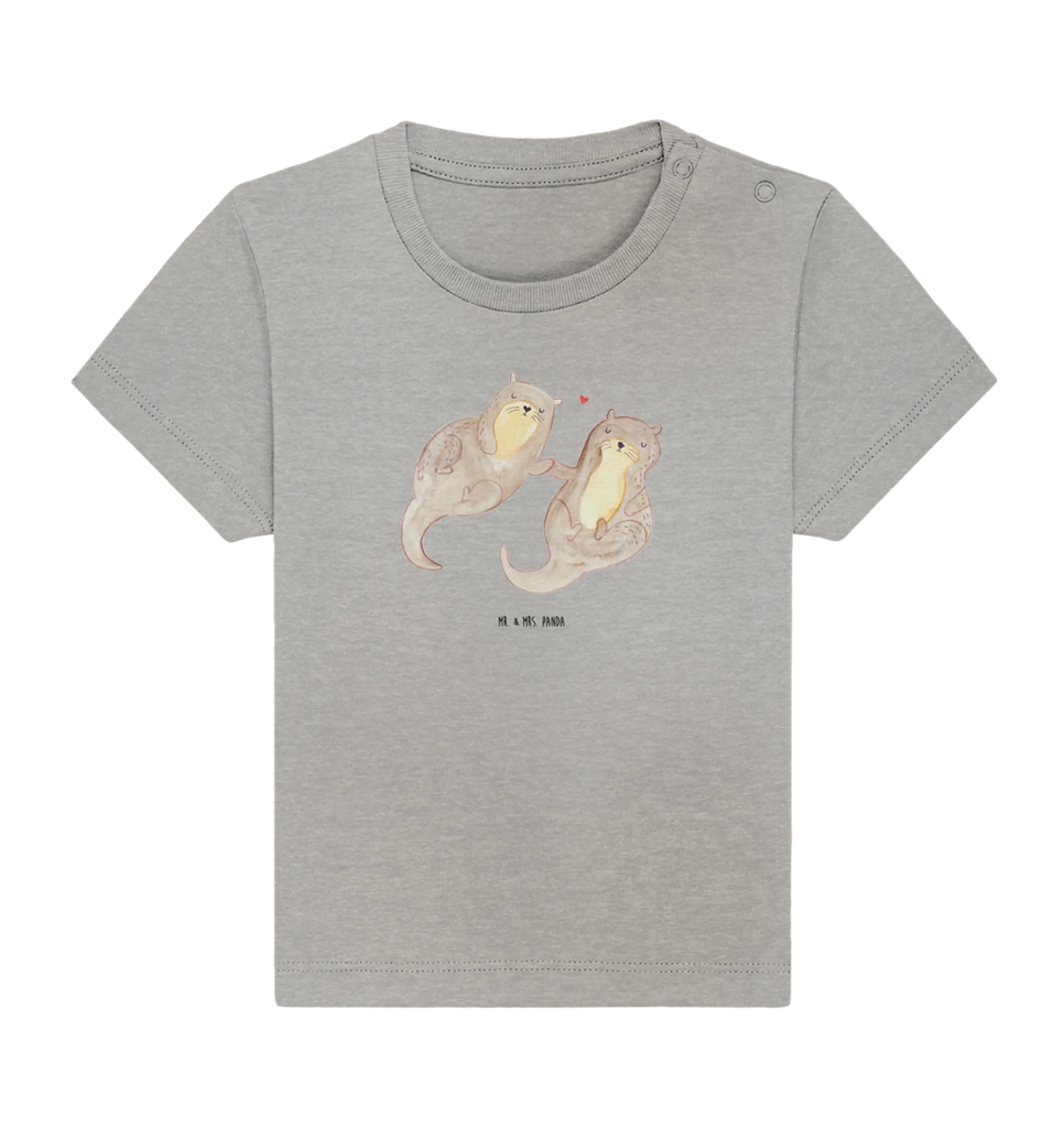 Organic Baby Shirt Otter Hände halten Baby T-Shirt, Jungen Baby T-Shirt, Mädchen Baby T-Shirt, Shirt, Otter, Fischotter, Seeotter, Otter Seeotter See Otter