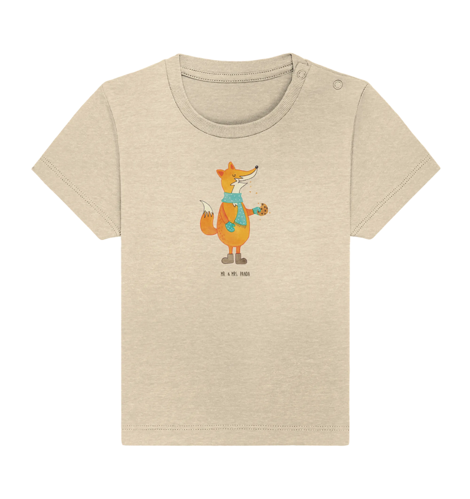 Organic Baby Shirt Fuchs Keks Baby T-Shirt, Jungen Baby T-Shirt, Mädchen Baby T-Shirt, Shirt, Fuchs, Füchse, Backen Spruch, Kekse, Winter, Weihnachtszeit, Plätzchen, Liebe, Küche Deko