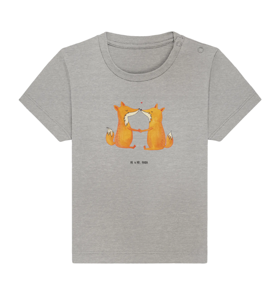 Organic Baby Shirt Füchse Liebe Baby T-Shirt, Jungen Baby T-Shirt, Mädchen Baby T-Shirt, Shirt, Fuchs, Füchse, Fox, Liebe, Liebespaar, Paar, Partner, Freundin, Freund, Ehe, Verlobte, Ehemann, Ehefrau, Liebesbeweis