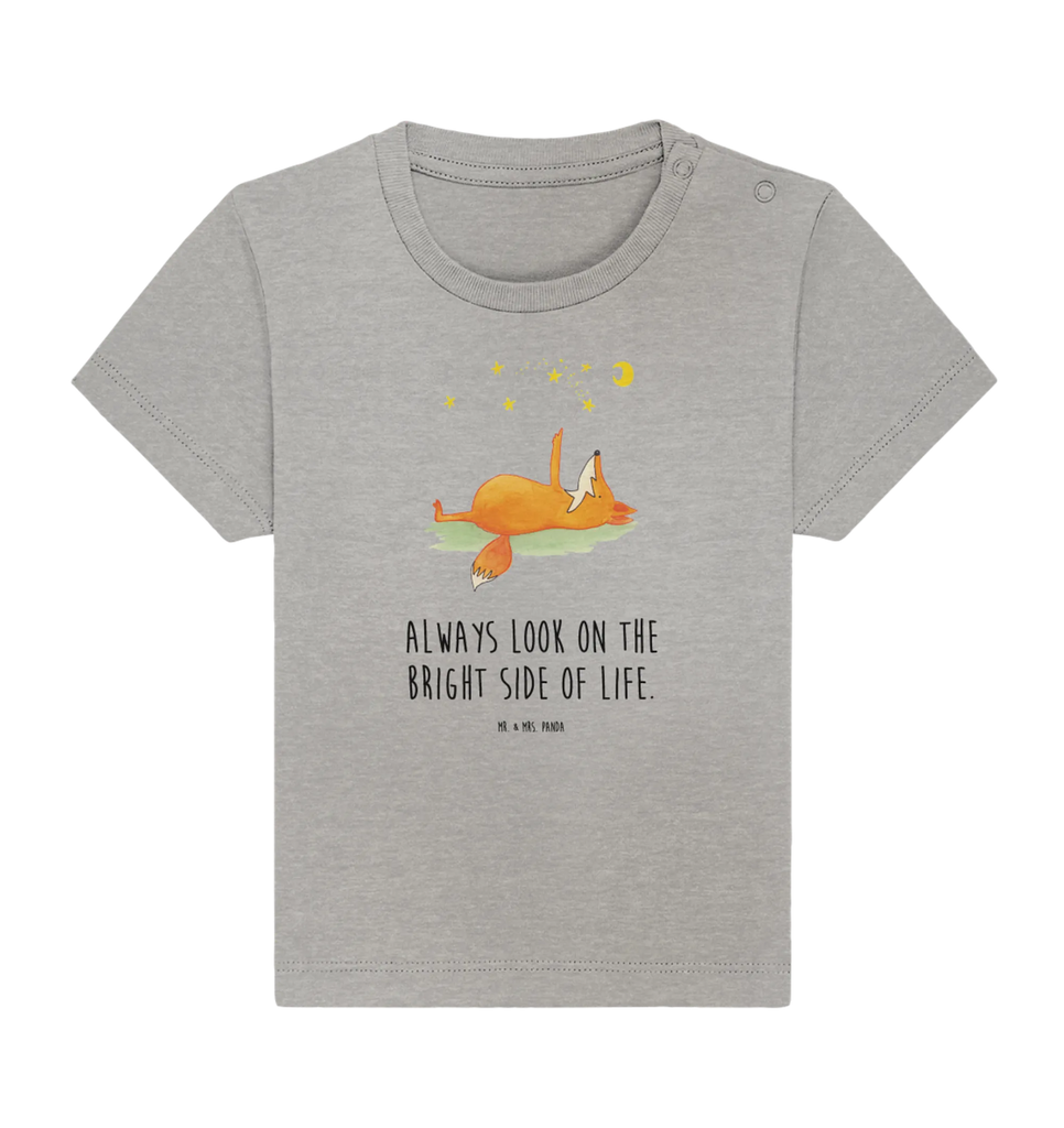 Organic Baby Shirt Fuchs Sterne Baby T-Shirt, Jungen Baby T-Shirt, Mädchen Baby T-Shirt, Shirt, Fuchs, Füchse, tröstende Worte, Spruch positiv, Spruch schön, Romantik, Always Look on the Bright Side of Life