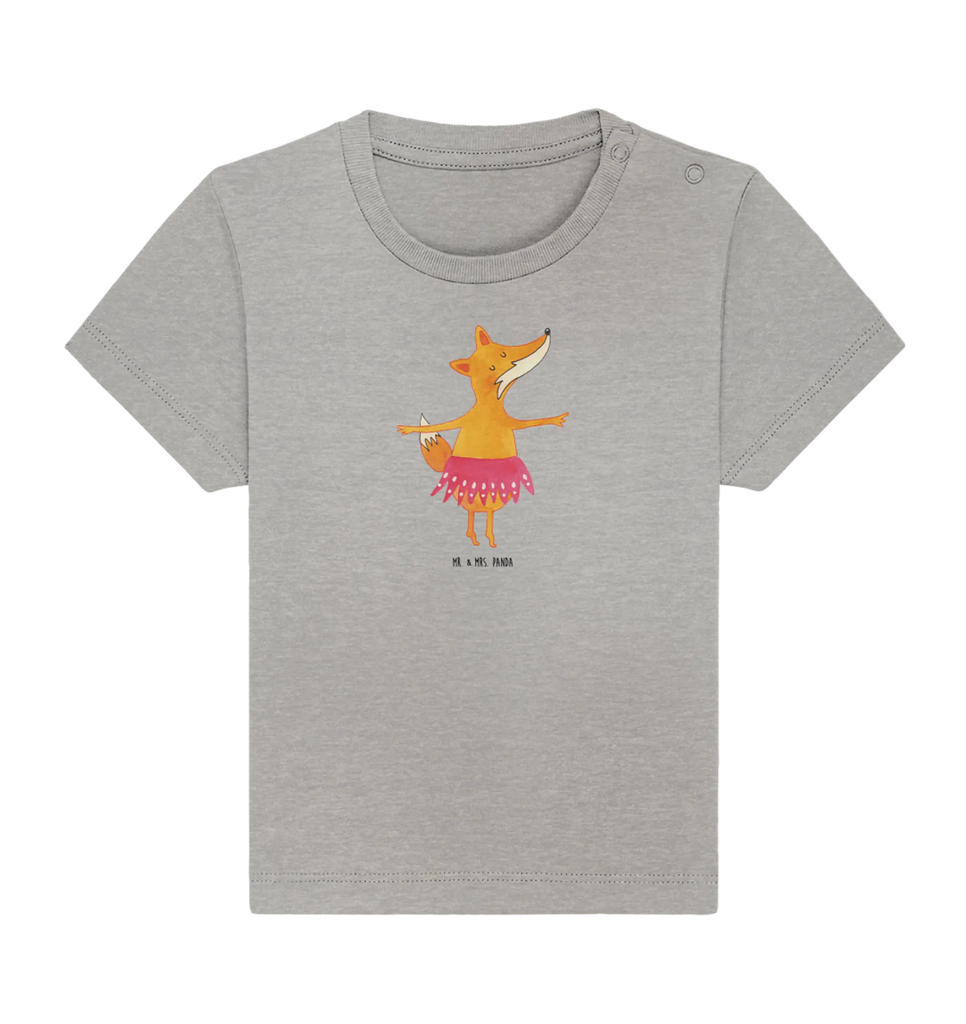 Organic Baby Shirt Fuchs Ballerina Baby T-Shirt, Jungen Baby T-Shirt, Mädchen Baby T-Shirt, Shirt, Fuchs, Fuchs Spruch, Füchse, Füchsin, Ballerina, Ballett, Tänzerin, Tanzen, Party, Einladung, Geburtstag