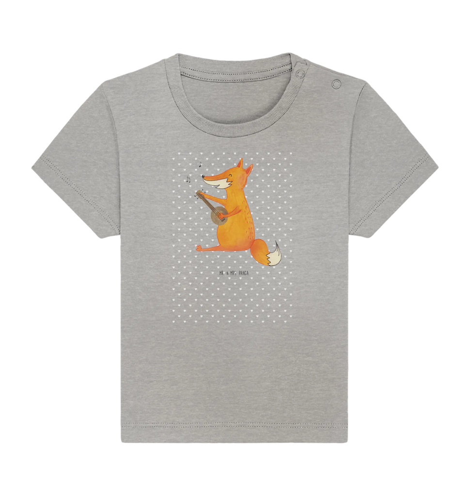 Organic Baby Shirt Fuchs Gitarre Baby T-Shirt, Jungen Baby T-Shirt, Mädchen Baby T-Shirt, Shirt, Fuchs, Füchse, Geschenk Musiker, Musik Spruch, Musikerin, Sänger, Sängerin, Gitarre