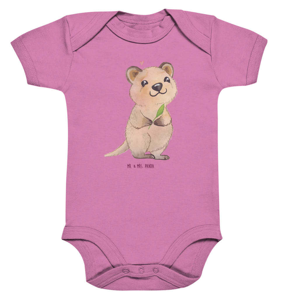 Organic Baby Body Quokka Happy Babykleidung, Babystrampler, Strampler, Wickelbody, Baby Erstausstattung, Junge, Mädchen, Tiermotive, Gute Laune, lustige Sprüche, Tiere, Quokka, Verschieben, Aufschieberitis, Lustiger Spruch, Niedliches Tier, Dinge erledigen