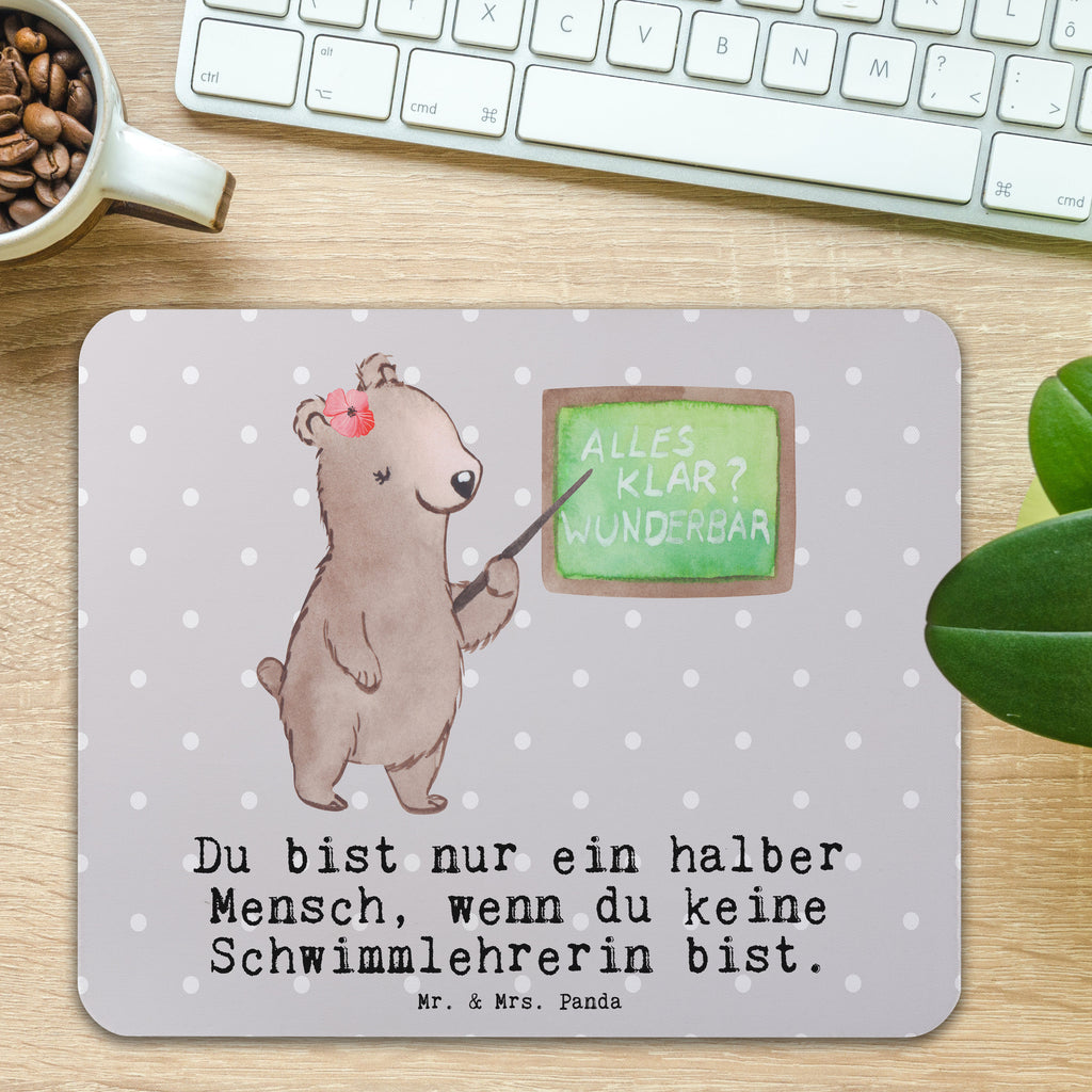 Mauspad Schwimmlehrerin mit Herz Mousepad, Computer zubehör, Büroausstattung, PC Zubehör, Arbeitszimmer, Mauspad, Einzigartiges Mauspad, Designer Mauspad, Mausunterlage, Mauspad Büro, Beruf, Ausbildung, Jubiläum, Abschied, Rente, Kollege, Kollegin, Geschenk, Schenken, Arbeitskollege, Mitarbeiter, Firma, Danke, Dankeschön, Schwimmlehrerin, Schwimmbad, Schwimmschule, Schwimmverein