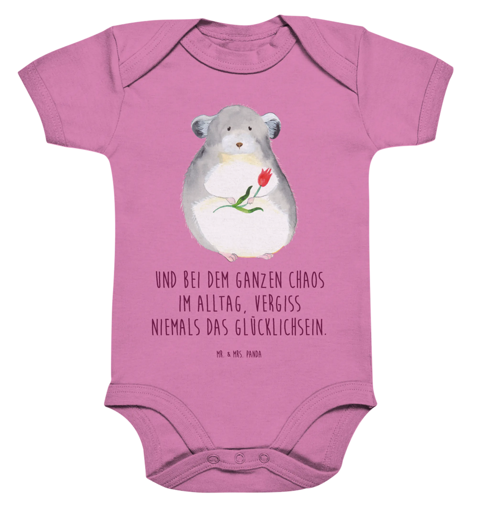 Organic Baby Body Chinchilla Blume Babykleidung, Babystrampler, Strampler, Wickelbody, Baby Erstausstattung, Junge, Mädchen, Tiermotive, Gute Laune, lustige Sprüche, Tiere, Chinchilla, Chinchillas, Liebeskummer, Kummer, Depressionen, traurig sein, Chaos, Glücklichsein, Büro, Büroalltag