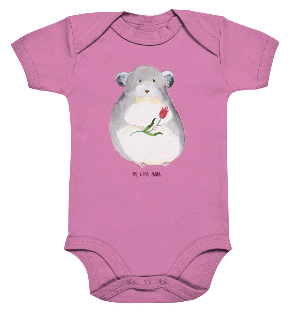 Organic Baby Body Chinchilla Blume Babykleidung, Babystrampler, Strampler, Wickelbody, Baby Erstausstattung, Junge, Mädchen, Tiermotive, Gute Laune, lustige Sprüche, Tiere, Chinchilla, Chinchillas, Liebeskummer, Kummer, Depressionen, traurig sein, Chaos, Glücklichsein, Büro, Büroalltag