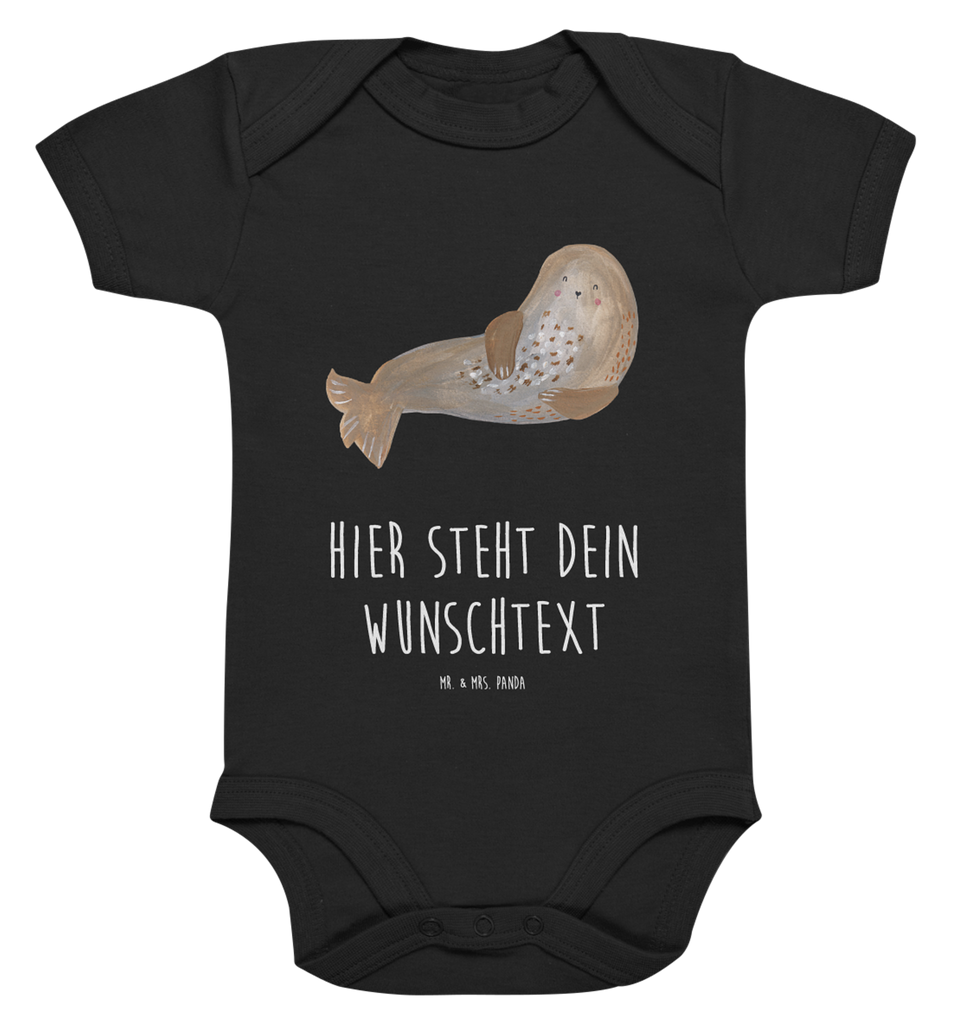 Personalisierter Baby Body Robbe lachend Personalisierter Baby Body, Personalisierte Babykleidung, Personalisierter Babystrampler, Personalisierter Strampler, Personalisierter Wickelbody, Personalisierte Baby Erstausstattung, Junge, Mädchen, Tiermotive, Gute Laune, lustige Sprüche, Tiere, Robbe, Robben, Seehund, Strand, Meerestier, Ostsee, Nordsee