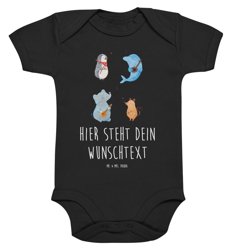 Personalisierter Baby Body Big Band Personalisierter Baby Body, Personalisierte Babykleidung, Personalisierter Babystrampler, Personalisierter Strampler, Personalisierter Wickelbody, Personalisierte Baby Erstausstattung, Junge, Mädchen, Tiermotive, Gute Laune, lustige Sprüche, Tiere, Hund, Pinguin, Maus, Elefant, Delfin, Gitarre, Band, Triangel, Musikanten, Musik