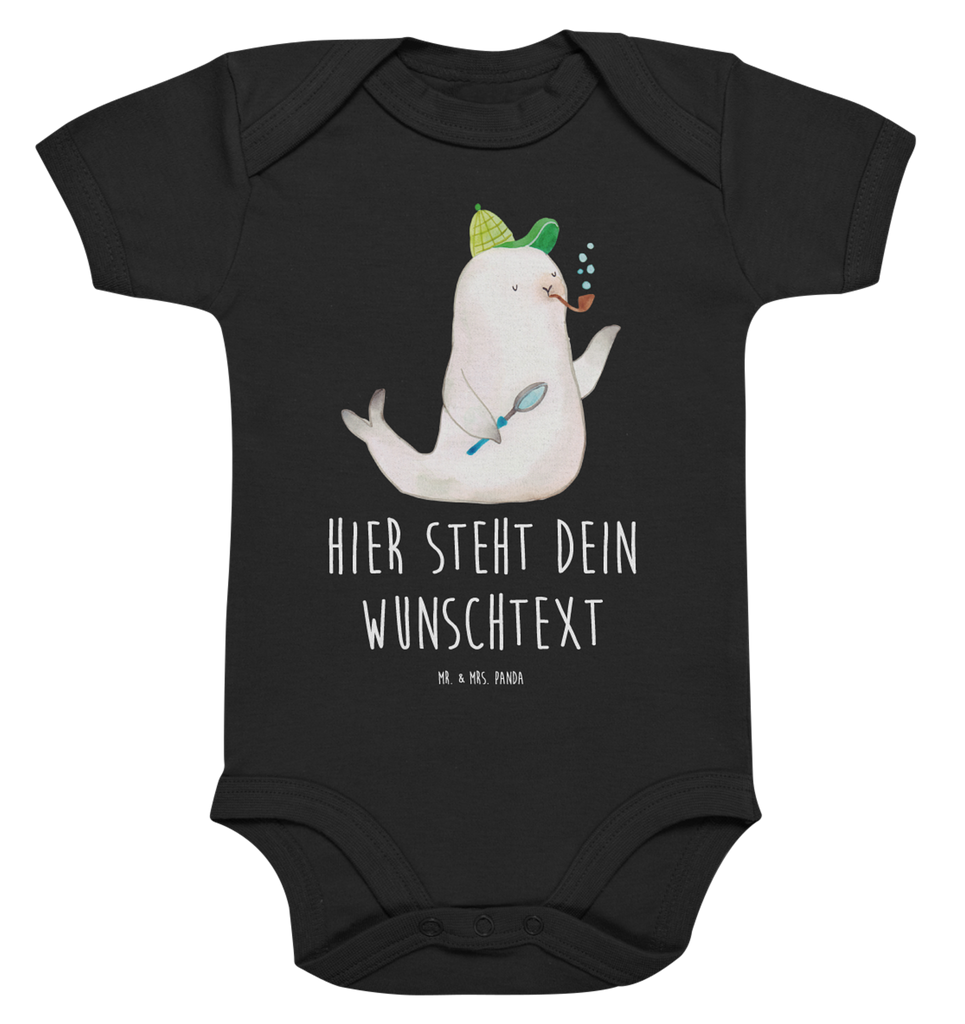 Personalisierter Baby Body Robbe Sherlock Personalisierter Baby Body, Personalisierte Babykleidung, Personalisierter Babystrampler, Personalisierter Strampler, Personalisierter Wickelbody, Personalisierte Baby Erstausstattung, Junge, Mädchen, Tiermotive, Gute Laune, lustige Sprüche, Tiere