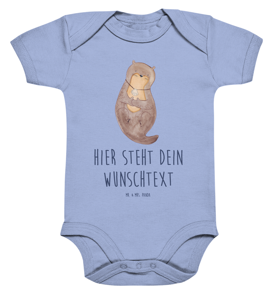 Personalisierter Baby Body Otter mit Muschelmedaillon Personalisierter Baby Body, Personalisierte Babykleidung, Personalisierter Babystrampler, Personalisierter Strampler, Personalisierter Wickelbody, Personalisierte Baby Erstausstattung, Junge, Mädchen, Otter, Fischotter, Seeotter, Otterliebe, grübeln, träumen, Motivation, Tagträumen, Büro