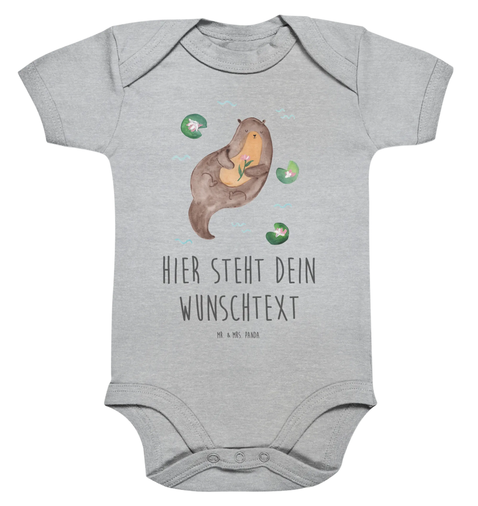 Personalisierter Baby Body Otter mit Seerose Personalisierter Baby Body, Personalisierte Babykleidung, Personalisierter Babystrampler, Personalisierter Strampler, Personalisierter Wickelbody, Personalisierte Baby Erstausstattung, Junge, Mädchen, Otter, Fischotter, Seeotter, Otter Seeotter See Otter