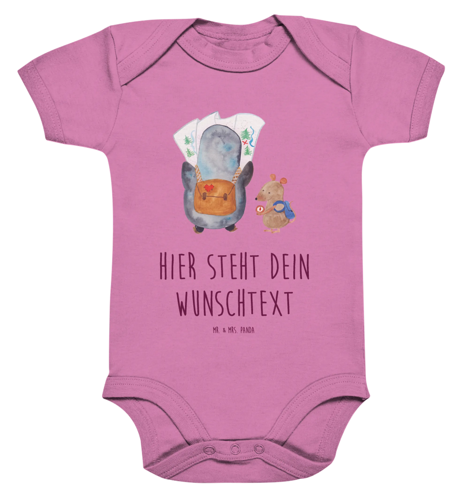 Personalisierter Baby Body Pinguin & Maus Wanderer Personalisierter Baby Body, Personalisierte Babykleidung, Personalisierter Babystrampler, Personalisierter Strampler, Personalisierter Wickelbody, Personalisierte Baby Erstausstattung, Junge, Mädchen, Pinguin, Pinguine, Abenteurer, Abenteuer, Roadtrip, Ausflug, Wanderlust, wandern