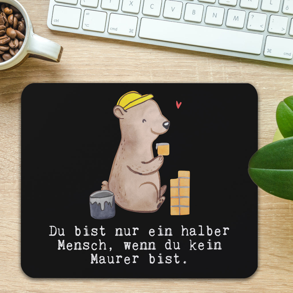 Mauspad Maurer mit Herz Mousepad, Computer zubehör, Büroausstattung, PC Zubehör, Arbeitszimmer, Mauspad, Einzigartiges Mauspad, Designer Mauspad, Mausunterlage, Mauspad Büro, Beruf, Ausbildung, Jubiläum, Abschied, Rente, Kollege, Kollegin, Geschenk, Schenken, Arbeitskollege, Mitarbeiter, Firma, Danke, Dankeschön, Maurer, Maurermeister, Gesellenprüfung, Handwerker, Maurerbetrieb