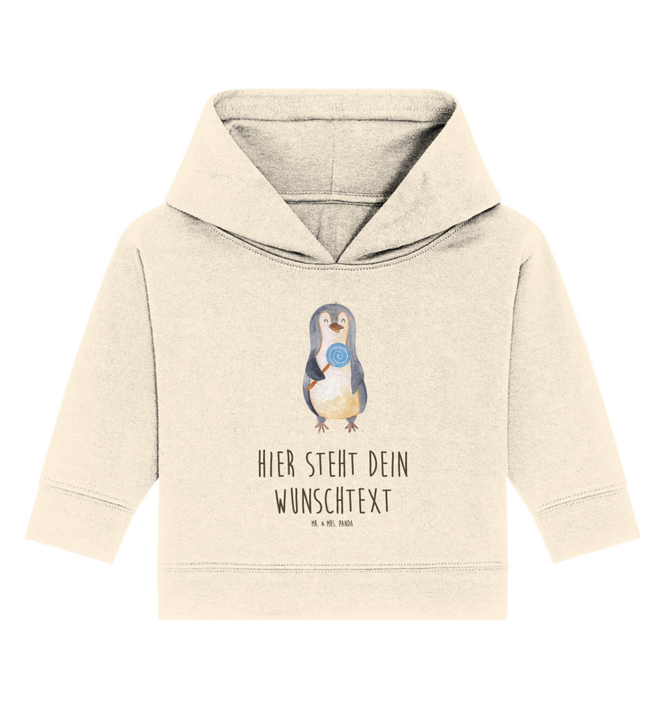 Personalisierter Baby Hoodie Pinguin Lolli Personalisierter Baby Hoodie, Baby Hoodie mit Namen, Babyhoodie Wunschtext, Pinguin, Pinguine, Lolli, Süßigkeiten, Blödsinn, Spruch, Rebell, Gauner, Ganove, Rabauke