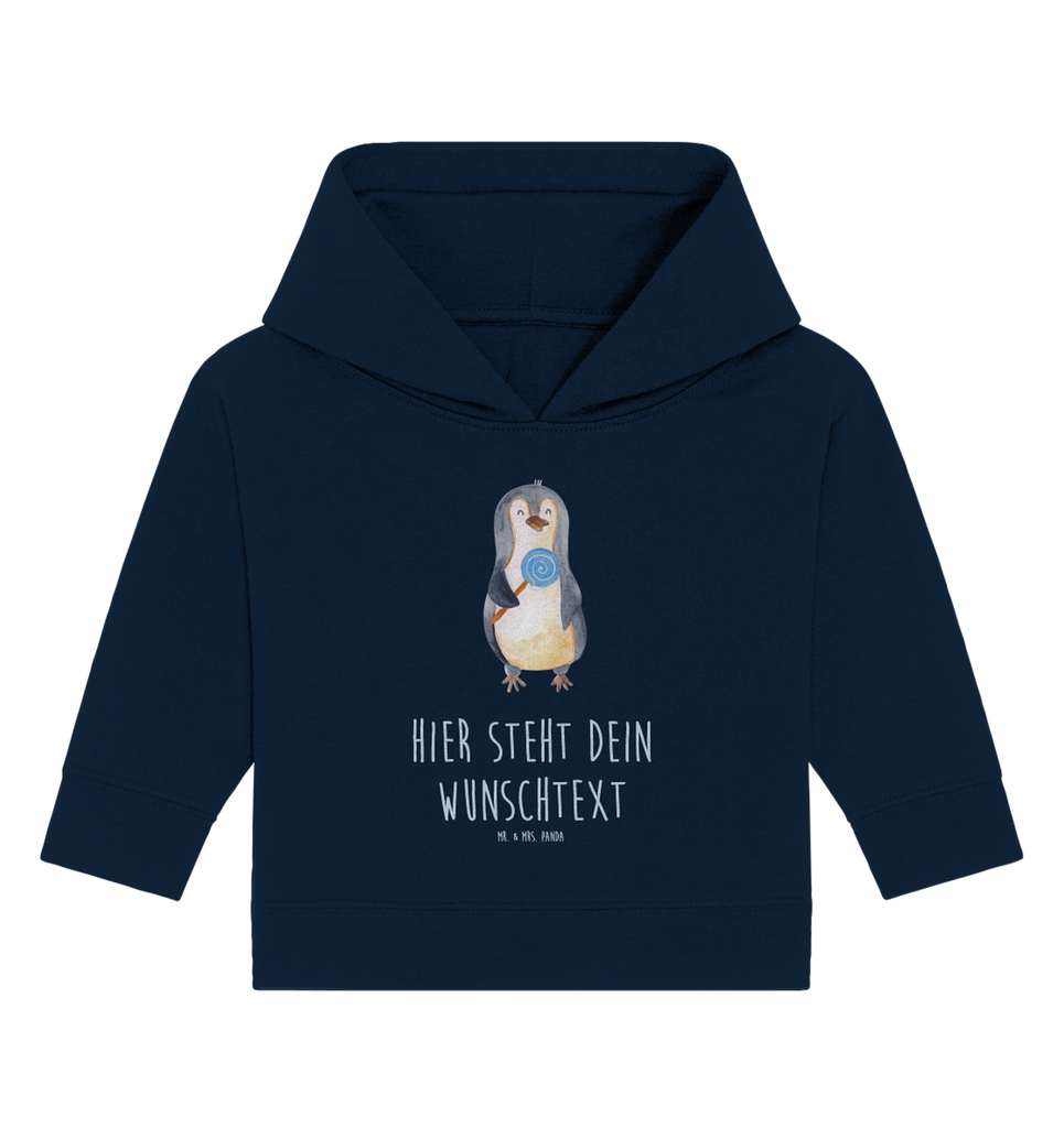 Personalisierter Baby Hoodie Pinguin Lolli Personalisierter Baby Hoodie, Baby Hoodie mit Namen, Babyhoodie Wunschtext, Pinguin, Pinguine, Lolli, Süßigkeiten, Blödsinn, Spruch, Rebell, Gauner, Ganove, Rabauke