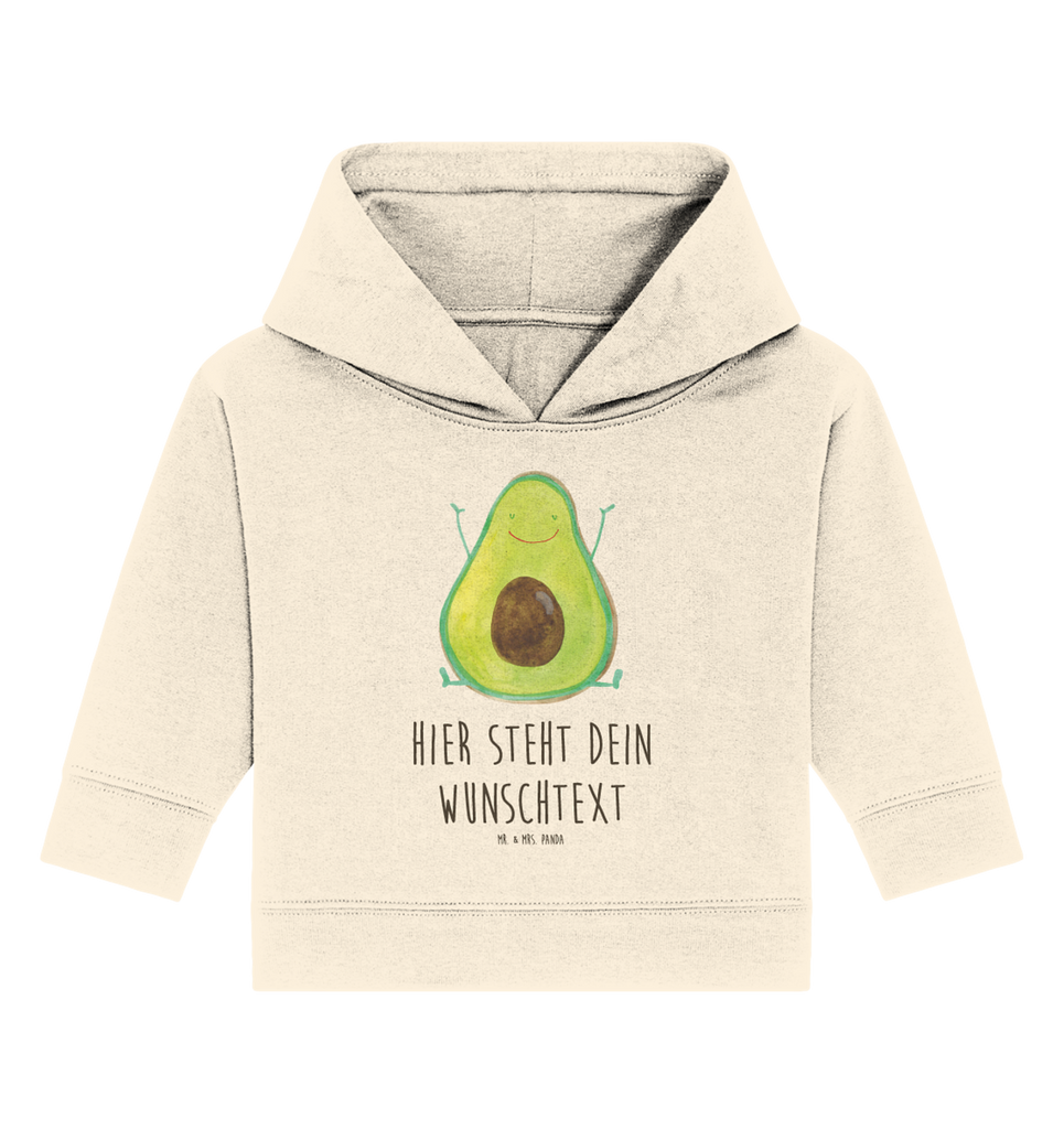 Personalisierter Baby Hoodie Avocado Glücklich Personalisierter Baby Hoodie, Baby Hoodie mit Namen, Babyhoodie Wunschtext, Avocado, Veggie, Vegan, Gesund, Chaos