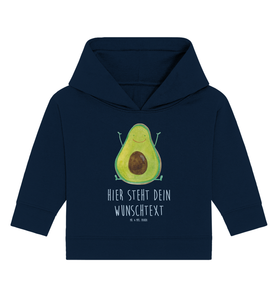 Personalisierter Baby Hoodie Avocado Glücklich Personalisierter Baby Hoodie, Baby Hoodie mit Namen, Babyhoodie Wunschtext, Avocado, Veggie, Vegan, Gesund, Chaos