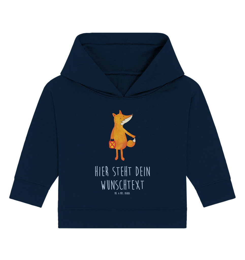 Personalisierter Baby Hoodie Fuchs Laterne Personalisierter Baby Hoodie, Baby Hoodie mit Namen, Babyhoodie Wunschtext, Fuchs, Füchse, Spruch trösten, Liebeskummer Spruch, Laterne, Sankt Martin, Laternenumzug, Aufmuntern, Cäsar Otto Hugo Flaischlen